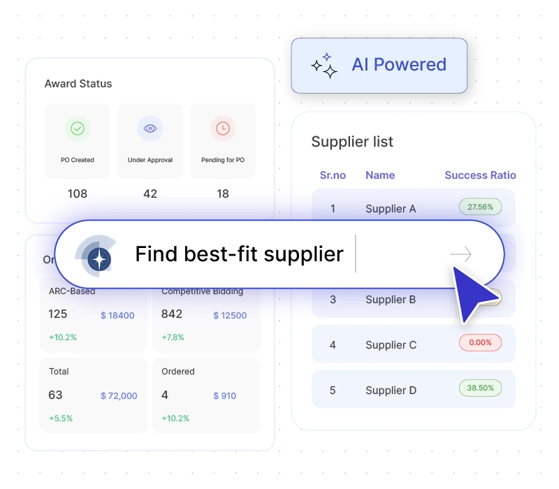 Espacio de trabajo de compras VendrNova AI